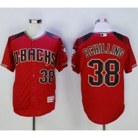 Arizona Diamondbacks #38 Curt Schilling Red/Brick New Cool Base Stitched MLB Jersey