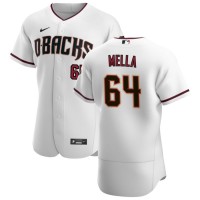 Arizona Arizona Diamondbacks #64 Keury Mella Men's Nike White Crimson Authentic Home Team MLB Jersey