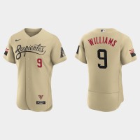 Arizona Arizona Diamondbacks #9 Matt Williams Men's Nike 2021 City Connect Authentic MLB Jersey Gold
