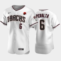 Arizona Arizona Diamondbacks #6 David Peralta Men's Nike Authentic 2021 Memorial Day MLB Jersey - White