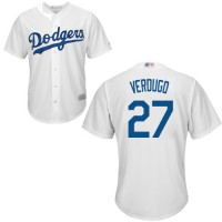 Los Angeles Dodgers #27 Alex Verdugo White New Cool Base Stitched MLB Jersey