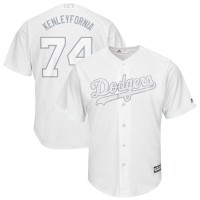 Los Angeles Los Angeles Dodgers #74 Kenley Jansen Kenleyfornia Majestic 2019 Players' Weekend Cool Base Player Jersey White