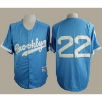 Los Angeles Dodgers #22 Clayton Kershaw Light Blue Cooperstown Stitched MLB Jersey