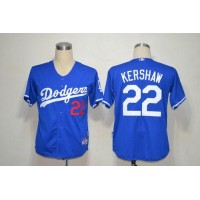 Los Angeles Dodgers #22 Clayton Kershaw Blue Cool Base Stitched MLB Jersey