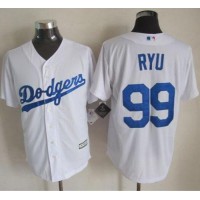 Los Angeles Dodgers #99 Hyun-Jin Ryu White New Cool Base Stitched MLB Jersey