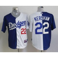 Los Angeles Dodgers #22 Clayton Kershaw Blue/White Cool Base Stitched MLB Jersey