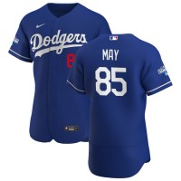 Los Angeles Los Angeles Dodgers #85 Dustin May Men's Nike Royal Alternate 2020 World Series Champions Authentic Player MLB Jersey