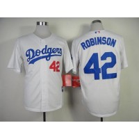 Los Angeles Dodgers #42 Jackie Robinson White Cool Base Stitched MLB Jersey