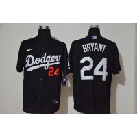 Los Angeles Los Angeles Dodgers #24 Kobe Bryant Men's Nike Black Cool Base MLB Jersey