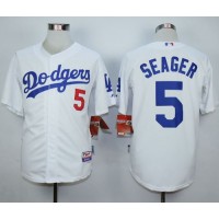 Los Angeles Dodgers #5 Corey Seager White Cool Base Stitched MLB Jersey
