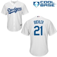 Los Angeles Dodgers #21 Walker Buehler White New Cool Base Stitched MLB Jersey