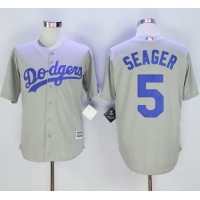 Los Angeles Dodgers #5 Corey Seager Grey New Cool Base Stitched MLB Jersey