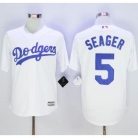 Los Angeles Dodgers #5 Corey Seager White New Cool Base Stitched MLB Jersey