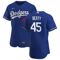 Los Angeles Los Angeles Dodgers #45 Matt Beaty Men's Nike Royal Alternate 2020 Authentic Player MLB Jersey
