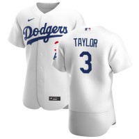 Los Angeles Los Angeles Dodgers #3 Chris Taylor Men's Nike White Home 2020 Authentic Player MLB Jersey