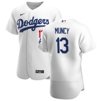 Los Angeles Los Angeles Dodgers #13 Max Muncy Men's Nike White Home 2020 Authentic Player MLB Jersey