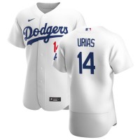 Los Angeles Los Angeles Dodgers #14 Enrique Hernandez Men's Nike White Home 2020 Authentic Player MLB Jersey