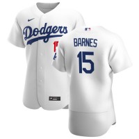 Los Angeles Los Angeles Dodgers #15 Austin Barnes Men's Nike White Home 2020 Authentic Player MLB Jersey