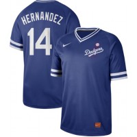 Nike Los Angeles Dodgers #14 Enrique Hernandez Royal Authentic Cooperstown Collection Stitched MLB Jersey