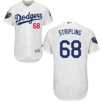 Los Angeles Dodgers #68 Ross Stripling White Flexbase Authentic Collection 2018 World Series Stitched MLB Jersey