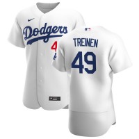 Los Angeles Los Angeles Dodgers #49 Blake Treinen Men's Nike White Home 2020 Authentic Player MLB Jersey