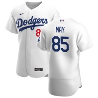 Los Angeles Los Angeles Dodgers #85 Dustin May Men's Nike White Home 2020 Authentic Player MLB Jersey