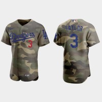 Los Angeles Los Angeles Dodgers #3 Chris Taylor Men's Nike 2021 Armed Forces Day Authentic MLB Jersey -Camo