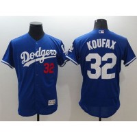 Los Angeles Dodgers #32 Sandy Koufax Blue Flexbase Authentic Collection Stitched MLB Jersey