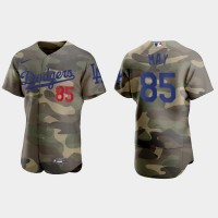 Los Angeles Los Angeles Dodgers #85 Dustin May Men's Nike 2021 Armed Forces Day Authentic MLB Jersey -Camo