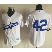 Los Angeles Dodgers #42 Jackie Robinson White New Cool Base Stitched MLB Jersey