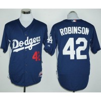 Los Angeles Dodgers #42 Jackie Robinson Navy Blue Cooperstown Stitched MLB Jersey