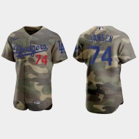 Los Angeles Los Angeles Dodgers #74 Kenley Jansen Men's Nike 2021 Armed Forces Day Authentic MLB Jersey -Camo