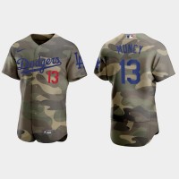 Los Angeles Los Angeles Dodgers #13 Max Muncy Men's Nike 2021 Armed Forces Day Authentic MLB Jersey -Camo