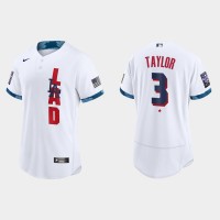 Los Angeles Los Angeles Dodgers #3 Chris Taylor 2021 Mlb All Star Game Authentic White Jersey