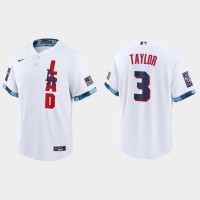 Los Angeles Los Angeles Dodgers #3 Chris Taylor 2021 Mlb All Star Game Fan's Version White Jersey
