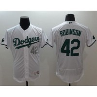 Los Angeles Dodgers #42 Jackie Robinson White Celtic Flexbase Authentic Collection Stitched MLB Jersey