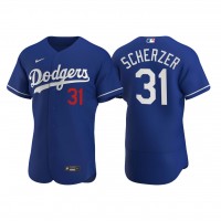 Los Angeles Los Angeles Dodgers #31 Max Scherzer Men's Nike Royal Alternate 2020 Authentic Player MLB Jersey
