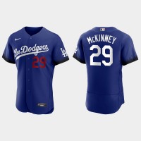 Los Angeles Los Angeles Dodgers #29 Billy Mckinney Nike Men's 2021 City Connect Authentic MLB Jersey Royal