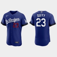 Los Angeles Los Angeles Dodgers #23 Danny Duffy Nike Men's 2021 City Connect Authentic MLB Jersey Royal