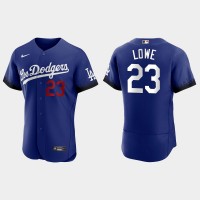 Los Angeles Los Angeles Dodgers #23 Derek Lowe Nike Men's 2021 City Connect Authentic MLB Jersey Royal