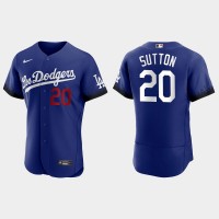 Los Angeles Los Angeles Dodgers #20 Don Sutton Nike Men's 2021 City Connect Authentic MLB Jersey Royal