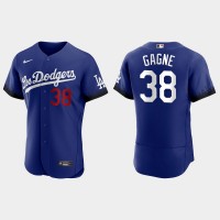 Los Angeles Los Angeles Dodgers #38 Eric Gagne Nike Men's 2021 City Connect Authentic MLB Jersey Royal