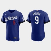 Los Angeles Los Angeles Dodgers #9 Juan Pierre Nike Men's 2021 City Connect Authentic MLB Jersey Royal