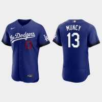 Los Angeles Los Angeles Dodgers #13 Max Muncy Nike Men's 2021 City Connect Authentic MLB Jersey Royal