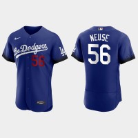 Los Angeles Los Angeles Dodgers #56 Sheldon Neuse Nike Men's 2021 City Connect Authentic MLB Jersey Royal