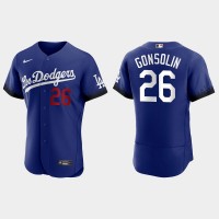 Los Angeles Los Angeles Dodgers #26 Tony Gonsolin Nike Men's 2021 City Connect Authentic MLB Jersey Royal