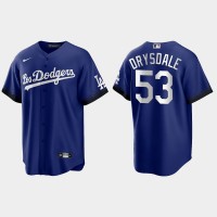 Los Angeles Los Angeles Dodgers #53 Don Drysdale Nike Men's 2021 City Connect Game MLB Jersey Royal