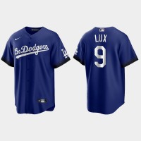 Los Angeles Los Angeles Dodgers #9 Gavin Lux Nike Men's 2021 City Connect Game MLB Jersey Royal