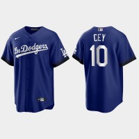 Los Angeles Los Angeles Dodgers #10 Ron Cey Nike Men's 2021 City Connect Game MLB Jersey Royal