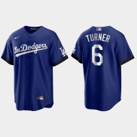 Los Angeles Los Angeles Dodgers #6 Trea Turner Nike Men's 2021 City Connect Game MLB Jersey Royal